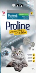 Proline Aktif Karbonlu İnce Taneli Topaklanan Bentonit Kedi Kumu 10 lt - Proline