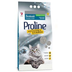 Proline Aktif Karbonlu İnce Taneli Topaklanan Bentonit Kedi Kumu 20 lt - Proline