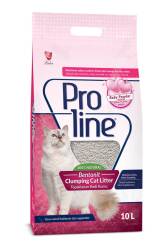 Proline Bebek Pudrası Kokulu Kalın Taneli Topaklanan Bentonit Kedi Kumu 10 lt - Proline
