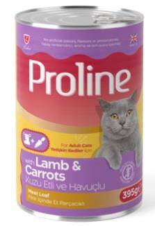 Proline Kuzu Etli Havuçlu Pate Ezme Yetişkin Kedi Maması 400 gr - 1