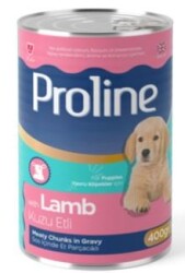 Proline Sos İçinde Parça Etli Kuzu Etli Konserve Yavru Köpek Maması 400 gr - Proline