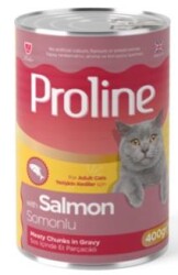 Proline Sos İçinde Somon Balıklı Yetişkin Kedi Maması 400 gr - Proline