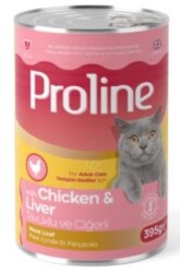 Proline Tavuklu Ciğerli Pate Ezme Yetişkin Kedi Konservesi 400 gr - Proline