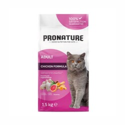 Pronature Tavuklu ve Pirinçli Yetişkin Kedi Maması 1,5 kg - Pronature