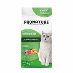 Pronature Hamsili ve Pirinçli Kısırlaştırılmış Yetişkin Kedi Maması 1,5 Kg - Pronature