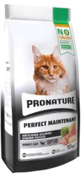 Pronature Hypo-Allergenic Somonlu Karidesli ve Enginarlı Tahılsız Yetişkin Kedi Maması 10 kg - Pronature
