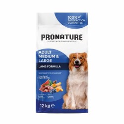 Pronature Kuzu Etli Pirinçli Yetişkin Köpek Maması 10 Kg + 2 Kg Bonus Paket - Pronature