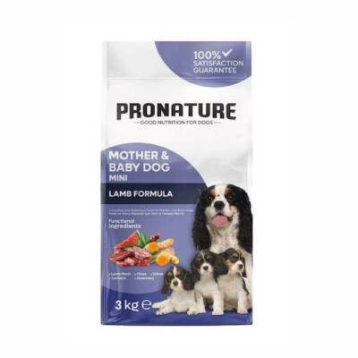 Pronature Mother & Baby Kuzu Etli Mini Irk Anne ve Bebek Köpek Maması 3 Kg - 1