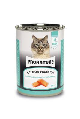 Pronature Ezme Somonlu Tahılsız Kısırlaştırılmış Kedi Konservesi 400 gr - 1