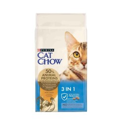 Purina Cat Chow 3ü1 Arada Hindili Yetişkin Kedi Maması 15 kg - Cat Chow