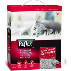 Reflex Aktif Karbon Granüllü Topaklanan Bentonit Kedi Kumu 10 lt - Reflex