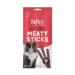 Reflex Biftekli Kuzulu Kedi Ödül Çubuğu 3 X 5 gr - Reflex