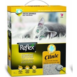 Reflex Clinic Özel Formüllü Tanecikler Topaklaşan Bentonit Kedi Kumu 10 lt - Reflex