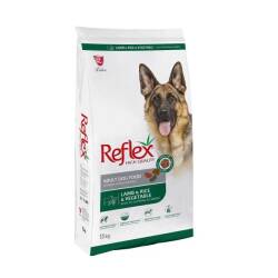 Reflex Kuzu Etli Pirinçli ve Sebzeli Yetişkin Köpek Maması 15 Kg - Reflex