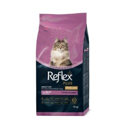 Reflex Plus Biftekli Kısırlaştırılmış Yetişkin Kedi Maması 15 kg - Reflex Plus