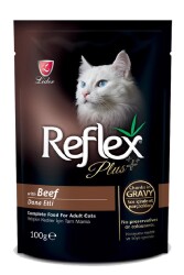 Reflex Plus Biftekli Sos İçinde Parça Etli Konserve Kedi Maması 100 gr - Reflex Plus