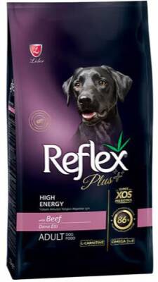 Reflex Plus High Energy Biftekli Yetişkin Köpek Maması 12 kg - 1