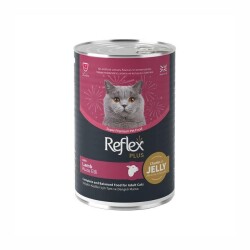 Reflex Plus Jöle İçinde Et Parçacıklı Kuzu Etli Yetişkin Kedi Konservesi 400 Gr - Reflex Plus