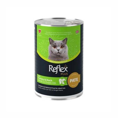 Reflex Plus Pate İçinde Et Parçacıklı Hindi Ve Ördek Etli Yetişkin Kedi Konservesi 395 Gr - 1