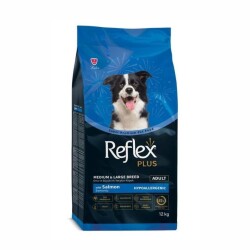 Reflex Plus Somonlu Hipoallerjenik Orta ve Büyük Irk Yetişkin Köpek Maması 12 Kg - Reflex