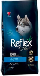 Reflex Plus Somonlu Orta ve Büyük Irk Yetişkin Köpek Maması 15 kg - 2