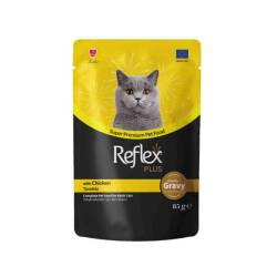 Reflex Plus Sos İçinde Parça Tavuk Etli Yetişkin Kedi Konservesi 85 Gr - Reflex Plus