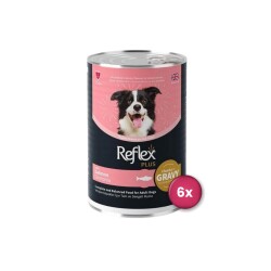 Reflex Plus Sos İçinde Somonlu Yetişkin Köpek Konservesi 400 Gr X 6 Adet - Reflex Plus