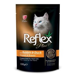 Reflex Plus Tavşanlı ve Ördekli Pouch Yetişkin Kedi Yaş Maması 100 gr - Reflex Plus