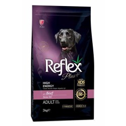 Reflex Plus High Energy Biftekli Yetişkin Köpek Maması 3 kg - Reflex Plus
