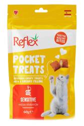 Reflex Pocket Treats Sensitive Yetişkin Kedi Ödül Maması 60 gr - Reflex
