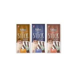Reflex Stick Kedi Ödül Maması 3 Farklı Lezzet Kedi Ödül Çubuğu - Somon - Tavşan ve Biftekli - Reflex
