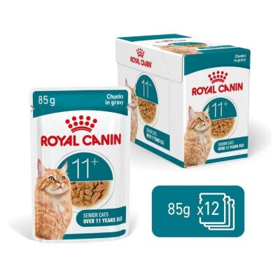 Royal Canin Ageing 11+ Sos İçinde Pouch Yaşlı Kedi Konservesi 85 gr X 12 Adet - 2