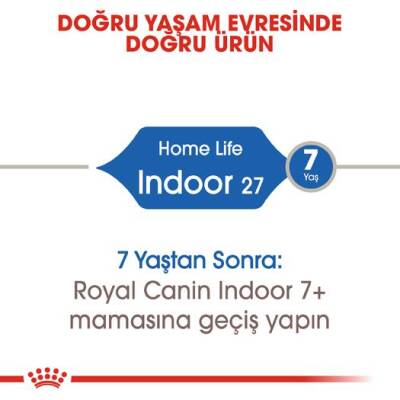 Royal Canin Indoor 27 Evden Çıkmayan Kedilere Özel Mama 2 kg - 2