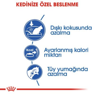 Royal Canin Indoor 27 Evden Çıkmayan Kedilere Özel Mama 2 kg - 3