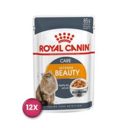 Royal Canin Intense Beauty In Jelly Yetişkin Kedi Konservesi 85 gr x 12 Adet - Royal Canin