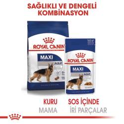 Royal Canin Maxi Adult Büyük Irk Yetişkin Köpekler İçin Parça Etli Konserve Mama 140 gr - 3
