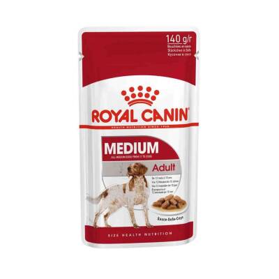 Royal Canin Medium Adult Orta Irk Yetişkin Köpekler İçin Parça Etli Yaş Mama 140 gr X 10 Adet - 3