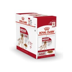 Royal Canin Medium Adult Orta Irk Yetişkin Köpekler İçin Parça Etli Yaş Mama 140 gr X 10 Adet