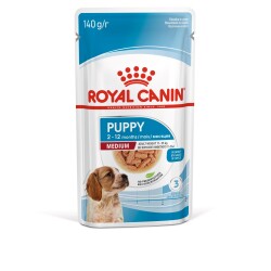 Royal Canin Medium Puppy Orta Irk Yavru Köpekler İçin Parça Etli Konserve Mama 140 gr - Royal Canin
