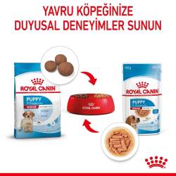 Royal Canin Medium Puppy Orta Irk Yavru Köpekler İçin Parça Etli Konserve Mama 140 gr - 4