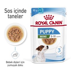 Royal Canin Mini Puppy Küçük Irk Yavru Köpek Konservesi 85 gr - 5