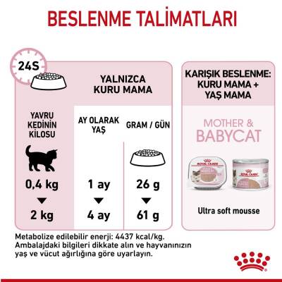 Royal Canin Mother & Baby Cat 34 Anne ve Yavru Kedi Maması 4 kg - 3