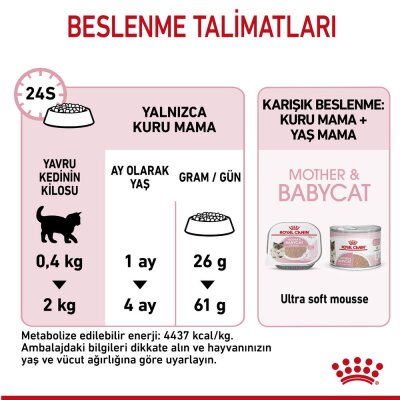 Royal Canin Mother & Baby Cat 34 Anne ve Yavru Kedi Maması 4 kg - 3