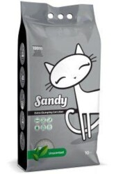 Sandy Uncented Extra Topaklanan Kokusuz Bentonit Kedi Kumu 10 lt - Sandy