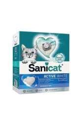 Sanicat Active White Oxygen Control Ultra Oksijen Kontrol Topaklanan Bentonit Kedi Kumu 10 lt - Sanicat