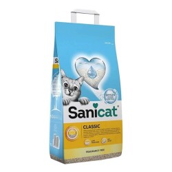SaniCat Classic Kokusuz Topaklanan Bentonit Kedi Kumu 10 lt - Sanicat