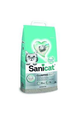 Sanicat Clumping White Oksijen Kontrol Süper Topaklanan Bentonit Kedi Kumu 8 lt - 1