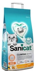 Sanicat Duo Vanilya ve Mandalina Aromalı Topaklanan Bentonit Kedi Kumu 10 lt - Sanicat
