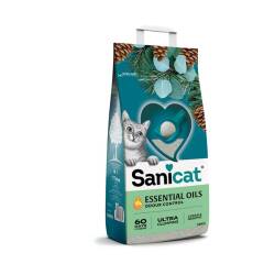Sanicat Essential Oils Sedir ve Okaliptus Kokulu Kedi Kumu 10 Kg - Sanicat