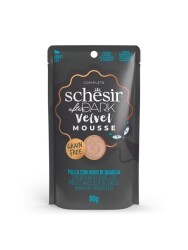 Schesir After Dark Mousse Tavuk Etli ve Bıldırcın Yumurtalı Tahılsız Yetişkin Kedi Konservesi 80 gr - 1